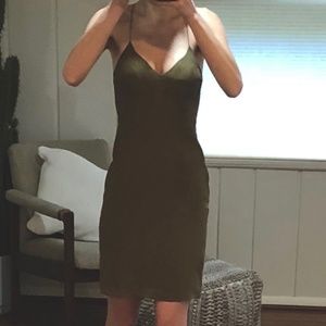 Silk and sheer paneled Alexander Wang dress